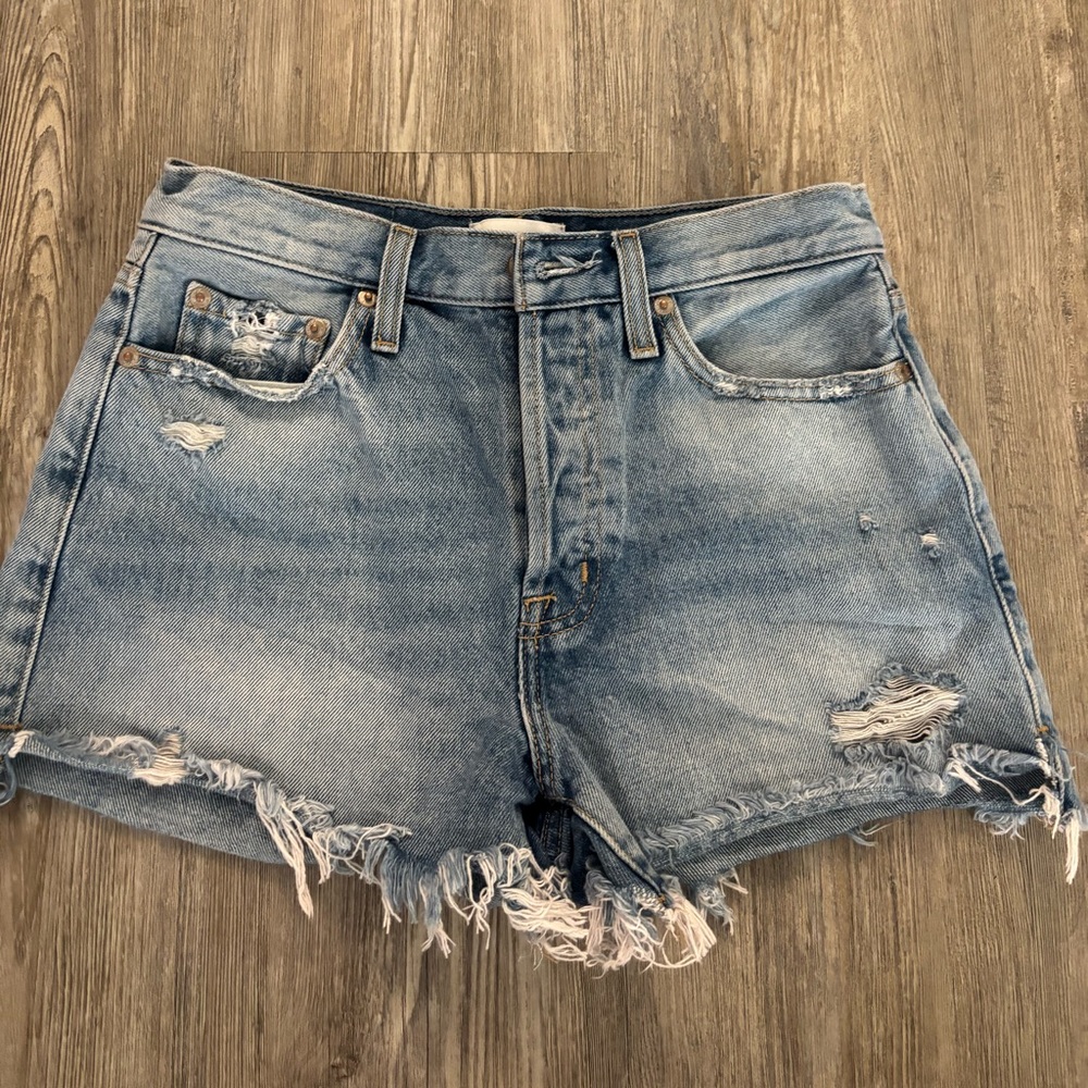 Pistola Distressed Denim Women Shorts